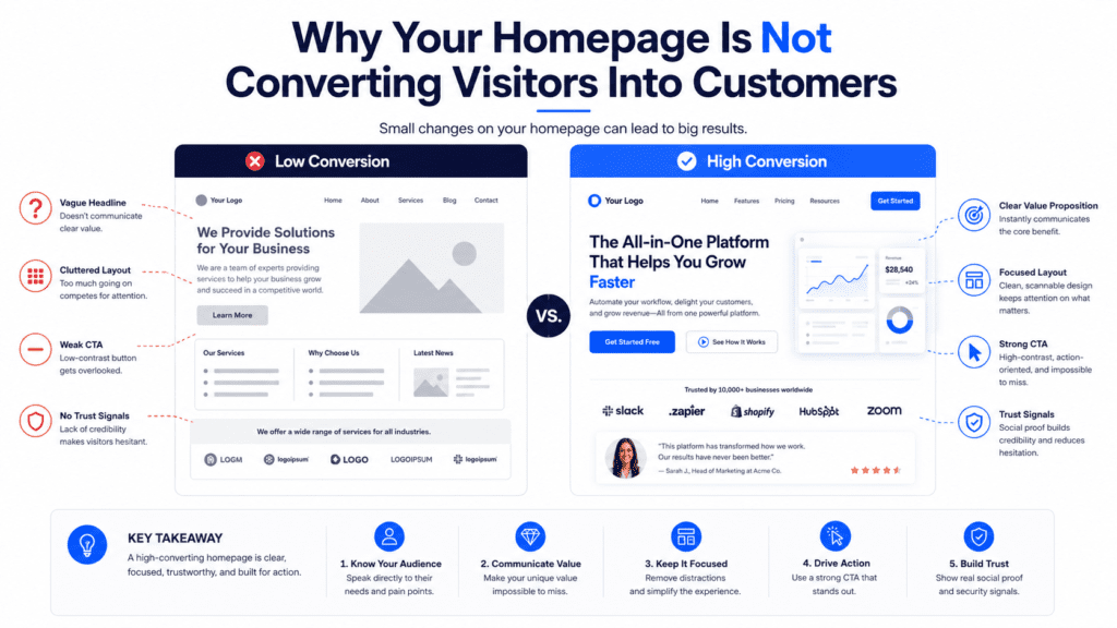 Homepage Is Not Converting