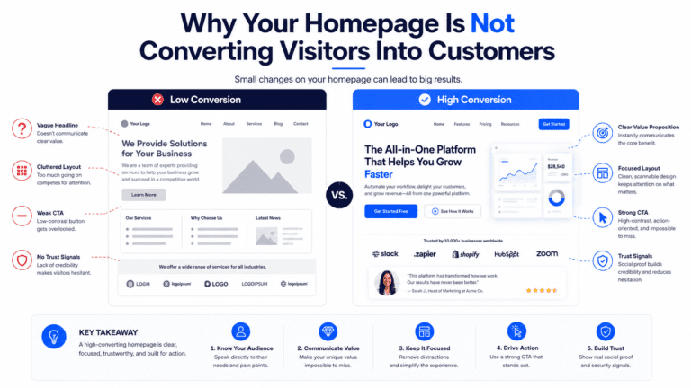 Homepage Is Not Converting