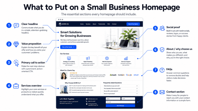 Small Business Homepage