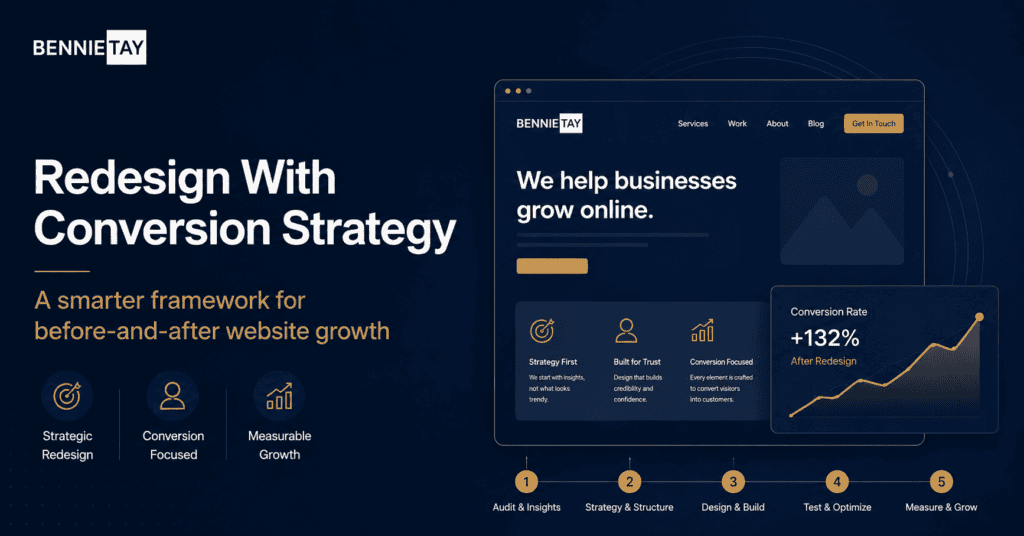 Before and After Website Redesign