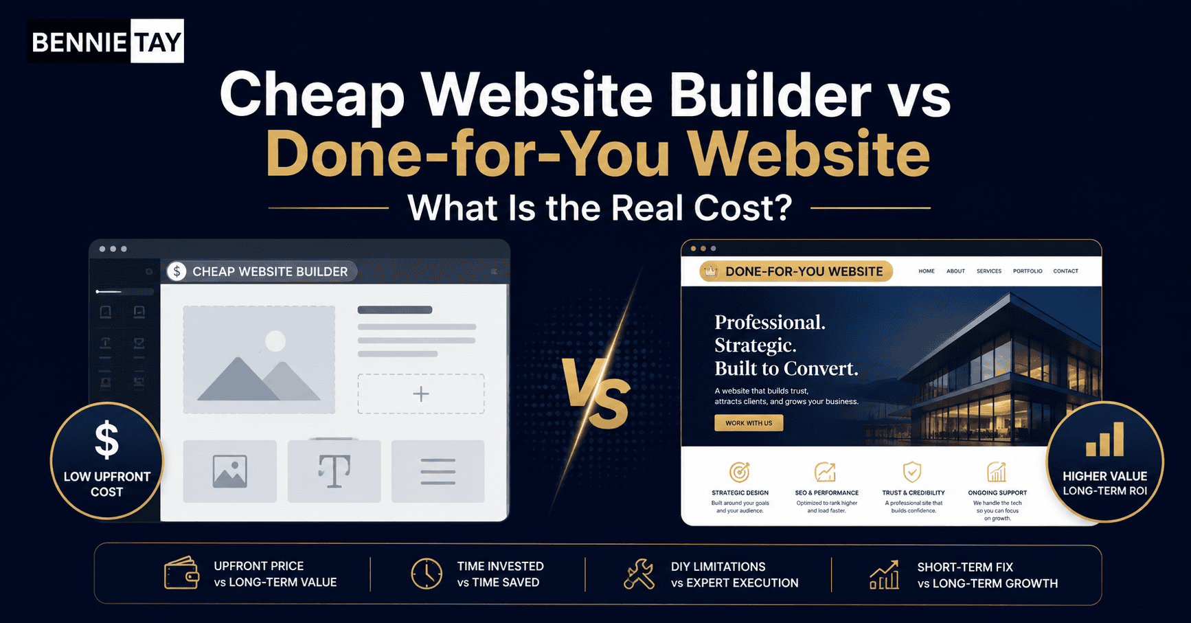 Cheap Website Builder vs Done-for-You Website