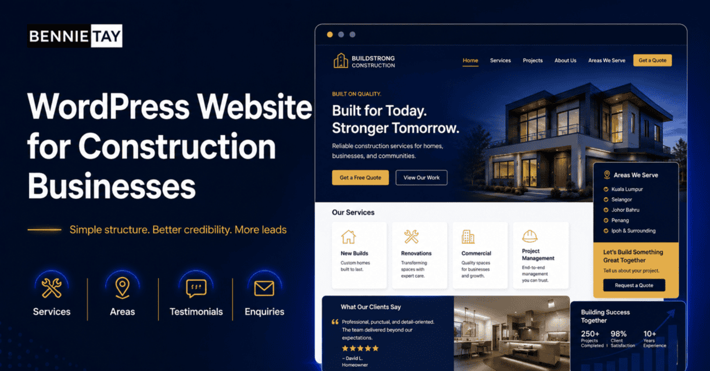 Construction Website with WordPress