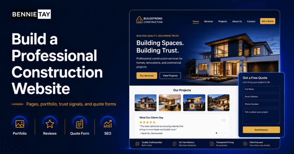 Construction Website with WordPress