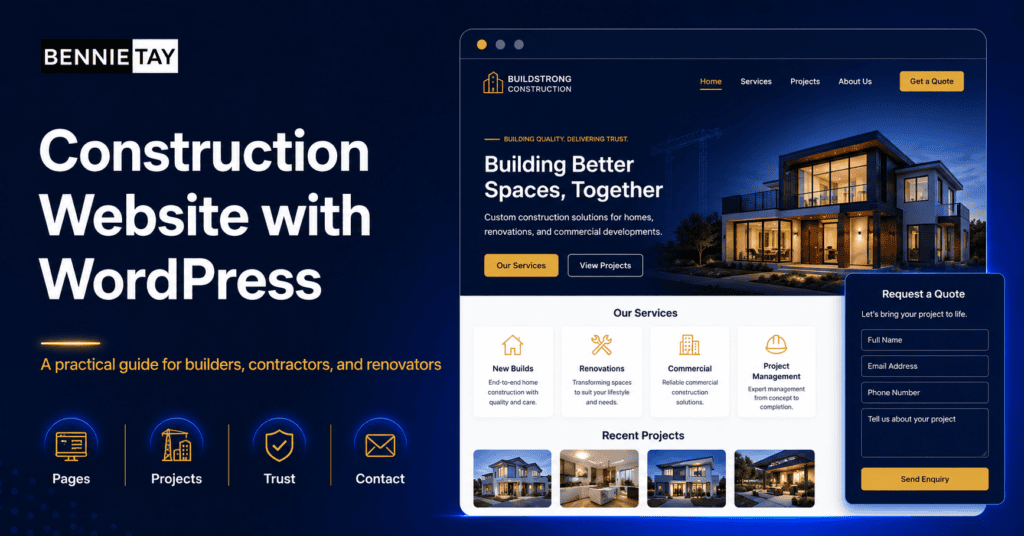 Construction Website with WordPress