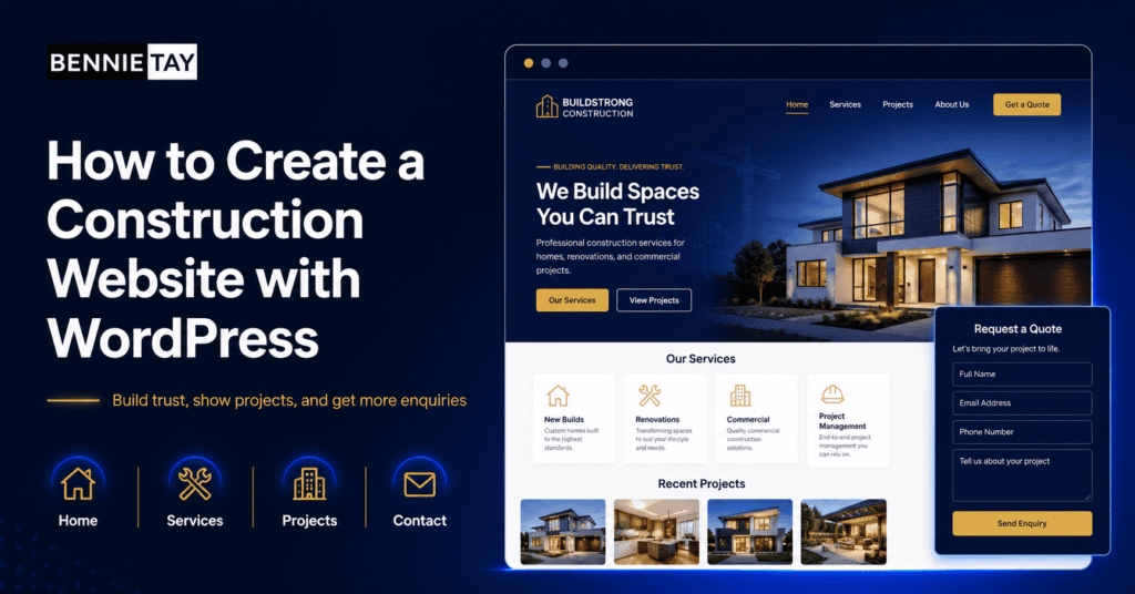 Construction Website with WordPress