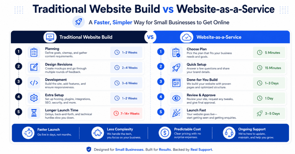 How Website-as-a-Service Helps Small Businesses Launch Faster