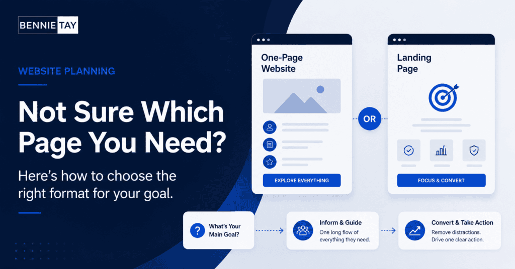 One-Page Website vs Landing Page