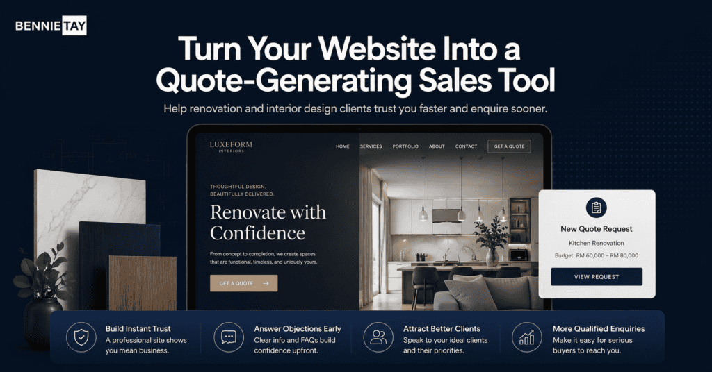 Website Design for Renovation and Interior Design Companies
