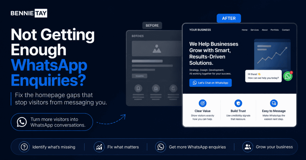 WhatsApp enquiries website