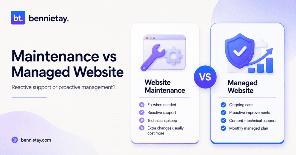 Managed Website vs Website Maintenance