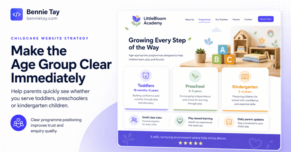 Website Design for Childcare Centres