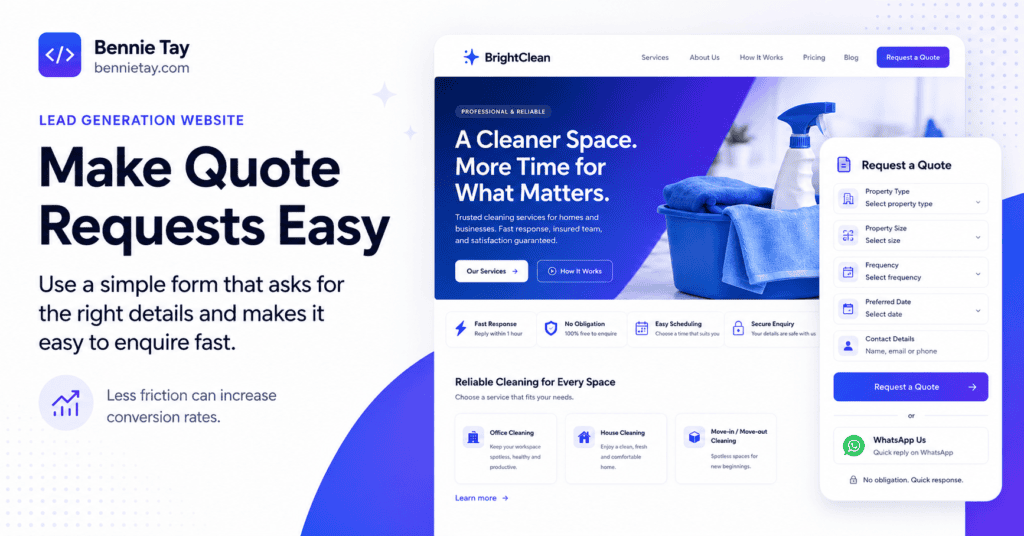 Website Design for Cleaning Companies
