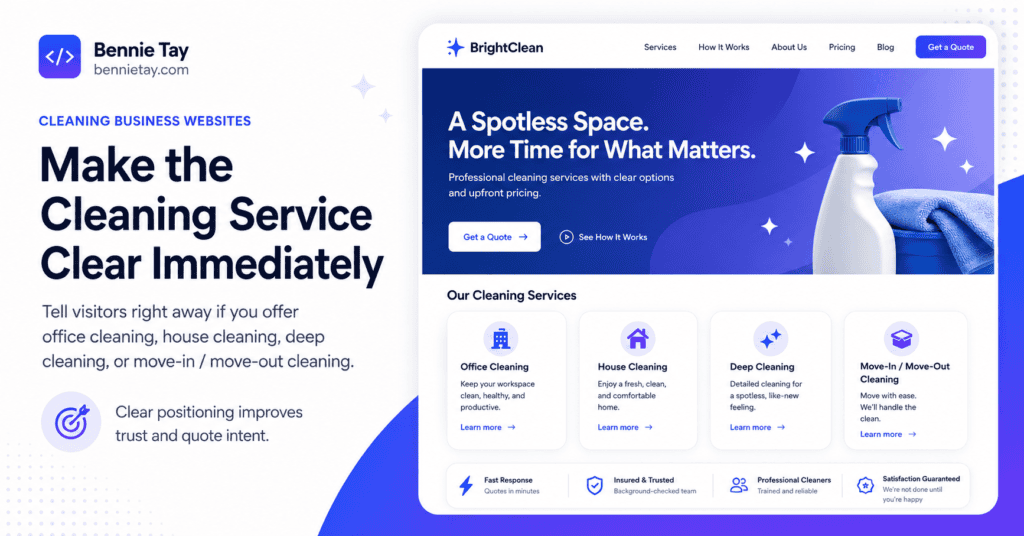 Website Design for Cleaning Companies
