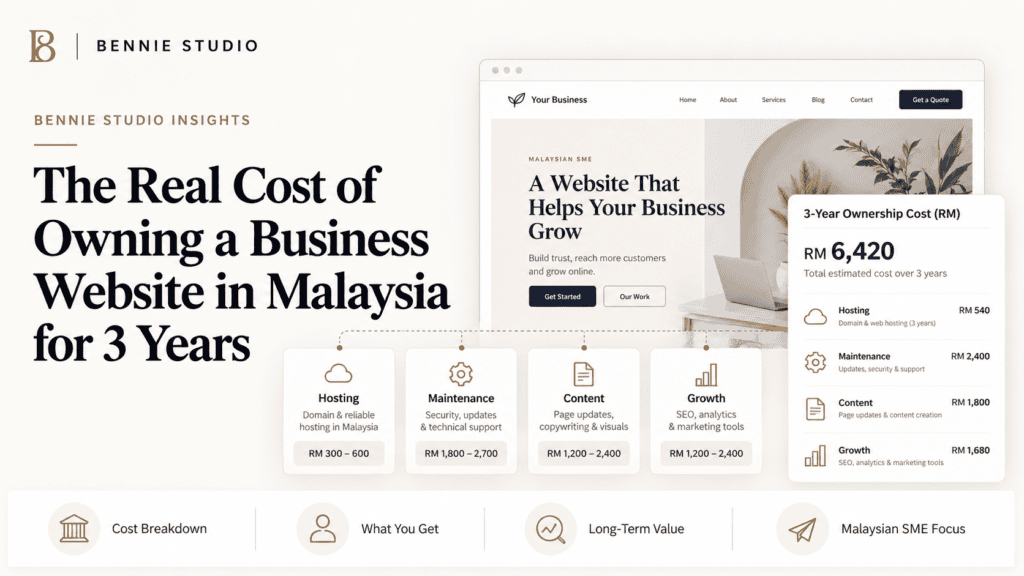 Three-year website ownership cost breakdown for Malaysian SMEs