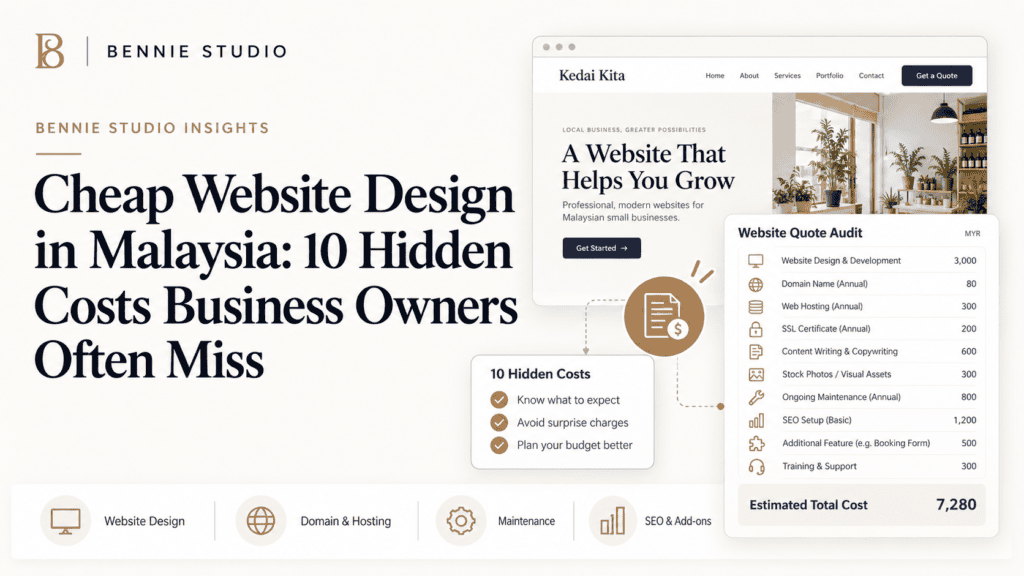 Common hidden costs in a low-cost website design quote