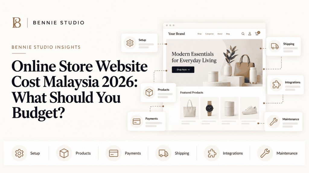 Online store website budget categories for Malaysian SMEs