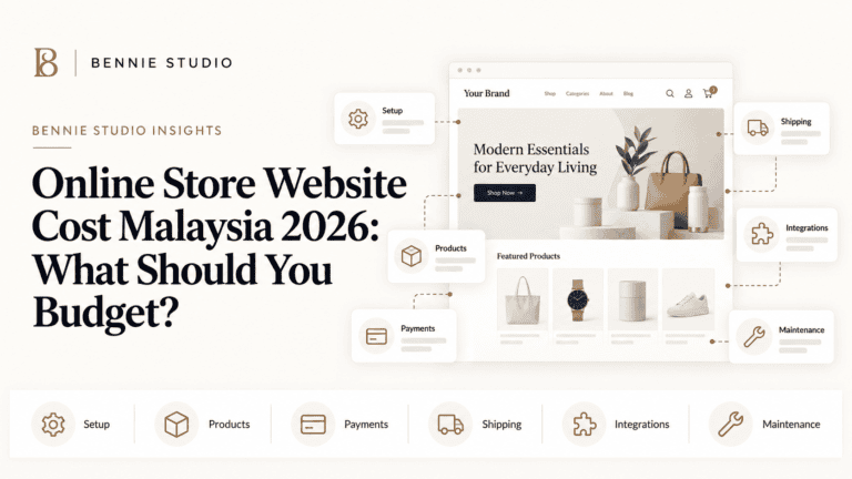 Online store website budget categories for Malaysian SMEs