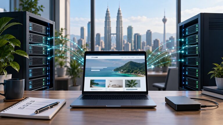 Website hosting migration plan with a backup and server transfer