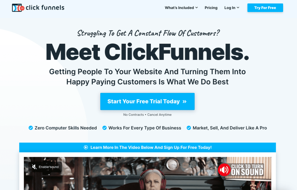 Dropshipping business on ClickFunnels