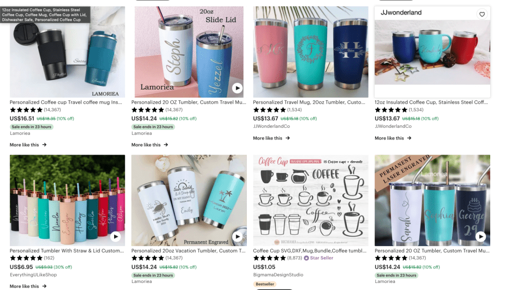 Printful Products on Etsy