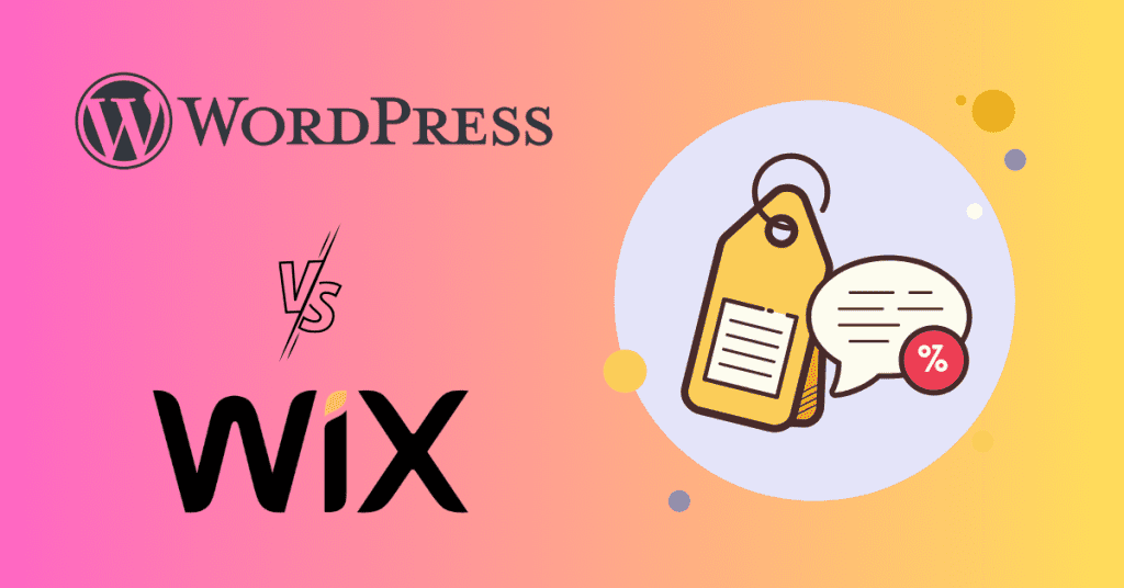  WordPress vs. Wix Pricing