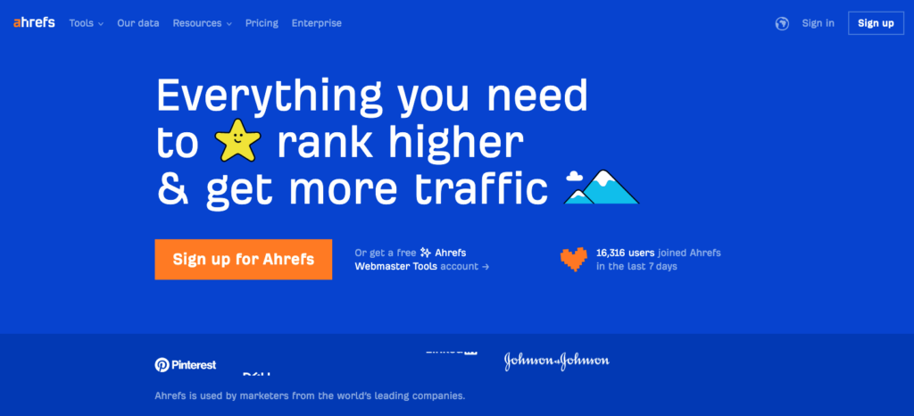 ahrefs SEO tool