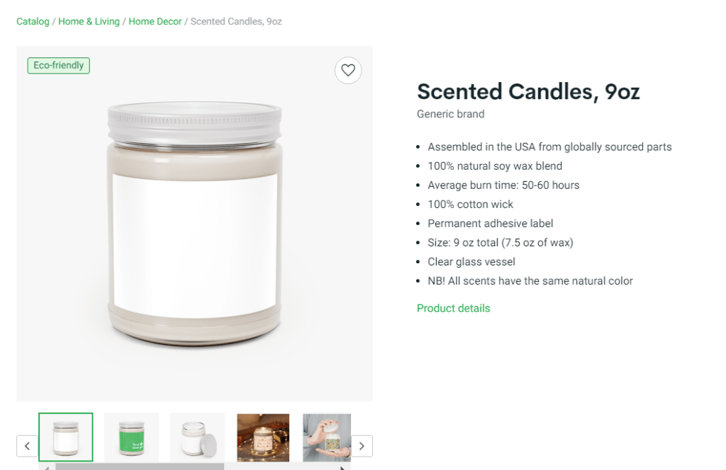 Sell Print on Demand Candles on Etsy