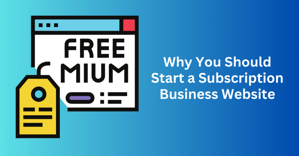 Why You Should Start a Subscription Business Website