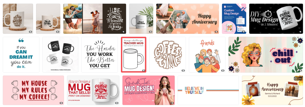 canva mug design template