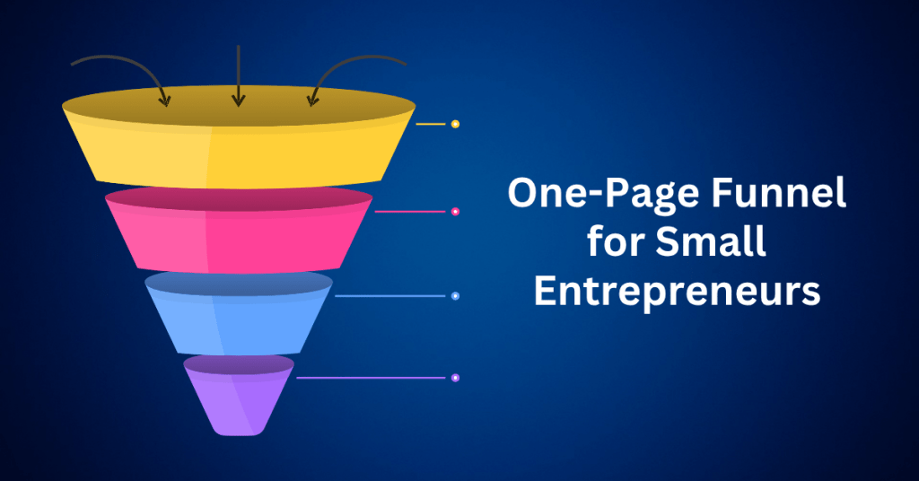 one page funnel for small entrepreneurs
