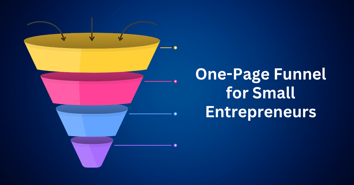 one page funnel for small entrepreneurs