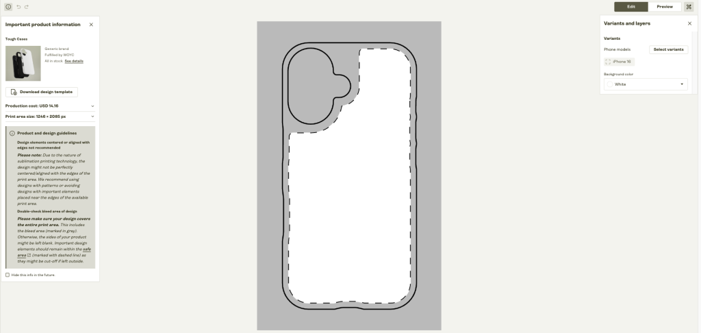 printify phone case design