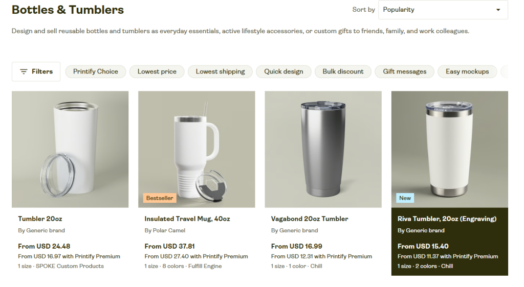 Print on Demand Water Bottle