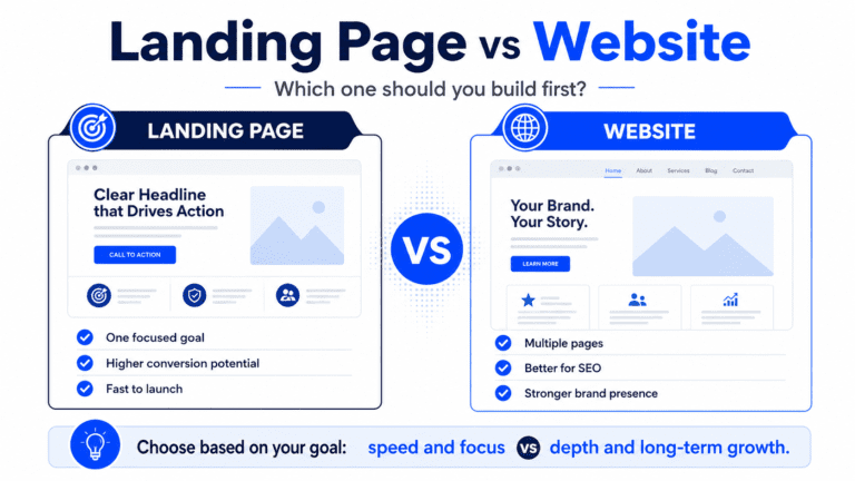 Landing Page vs Website