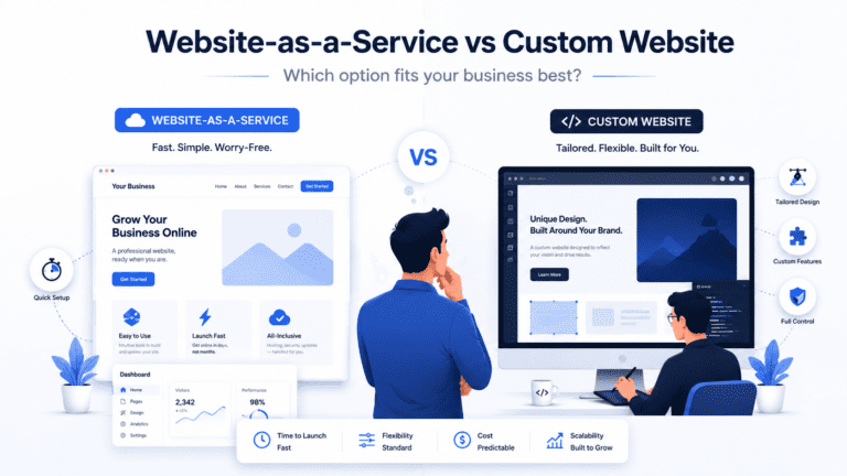 Website-as-a-Service vs Custom Website