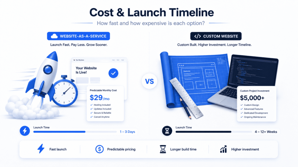 Website-as-a-Service vs Custom Website1